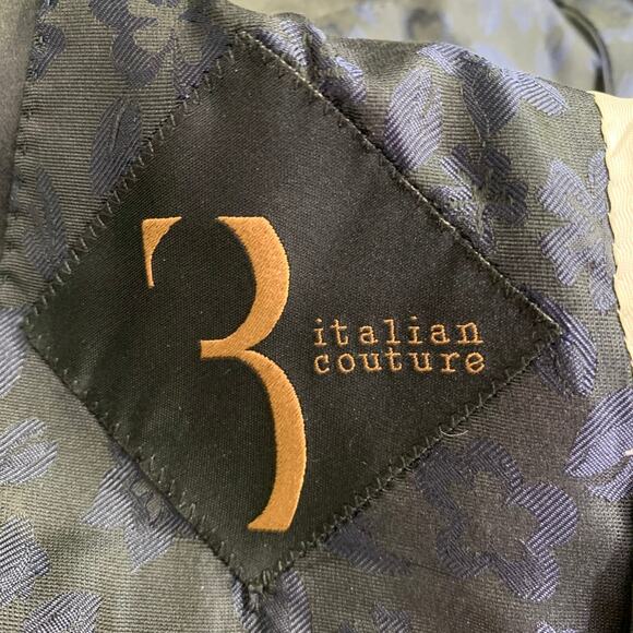 BILLIONAIRE ITALIAN COUTURE Size 38 Black Cotton Silk Shawl Collar Sport Coat - Picture 6 of 9
